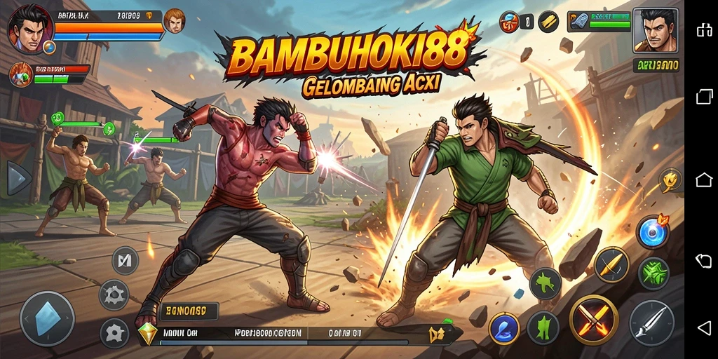 Gameplay intens dalam <strong>BAMBUHOKI88</strong> dengan aksi seru dan grafis menarik.