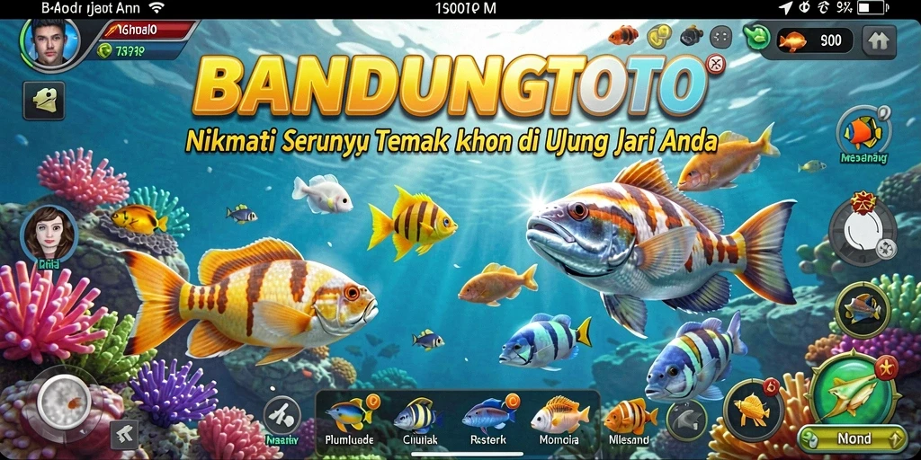 Tampilan gameplay Tembak Ikan yang seru di BANDUNGTOTO.