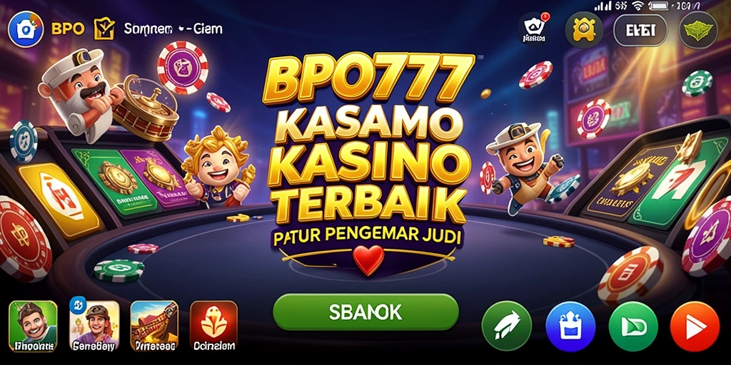 Gameplay BPO777 yang menarik dengan grafis kasino yang menawan.