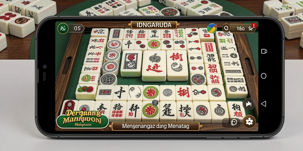 Screenshot utama IDNGARUDA menampilkan gameplay Mahjong yang menantang dan menyenangkan.