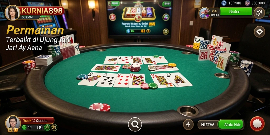 Tampilan gameplay KURNIA898 dengan aksi Poker yang mendebarkan.