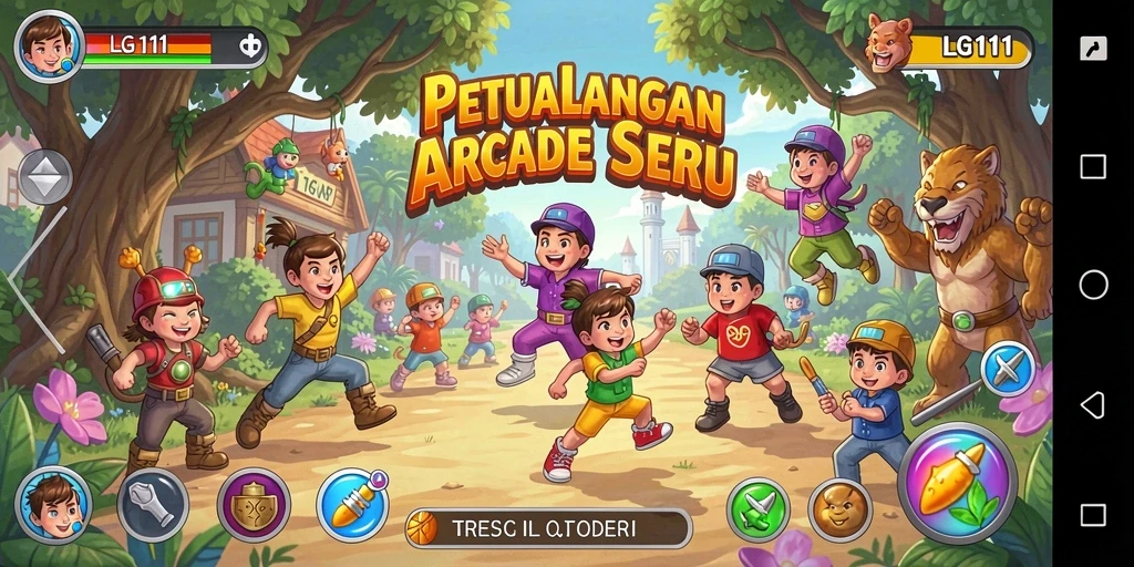 Tangkapan layar utama dari gameplay seru LG111.