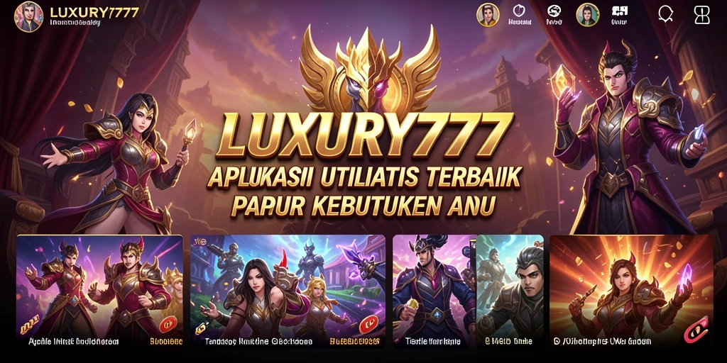 Tampilan antarmuka LUXURY777 yang intuitif dan modern.