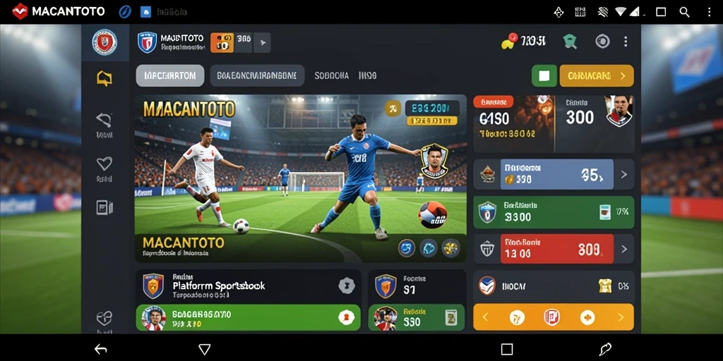 Tampilan gameplay Sportsbook yang menarik dan interaktif.