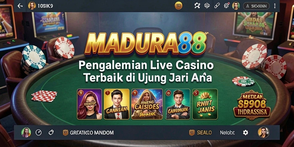 Tampilan gameplay Live Casino yang menarik dan mendebarkan.